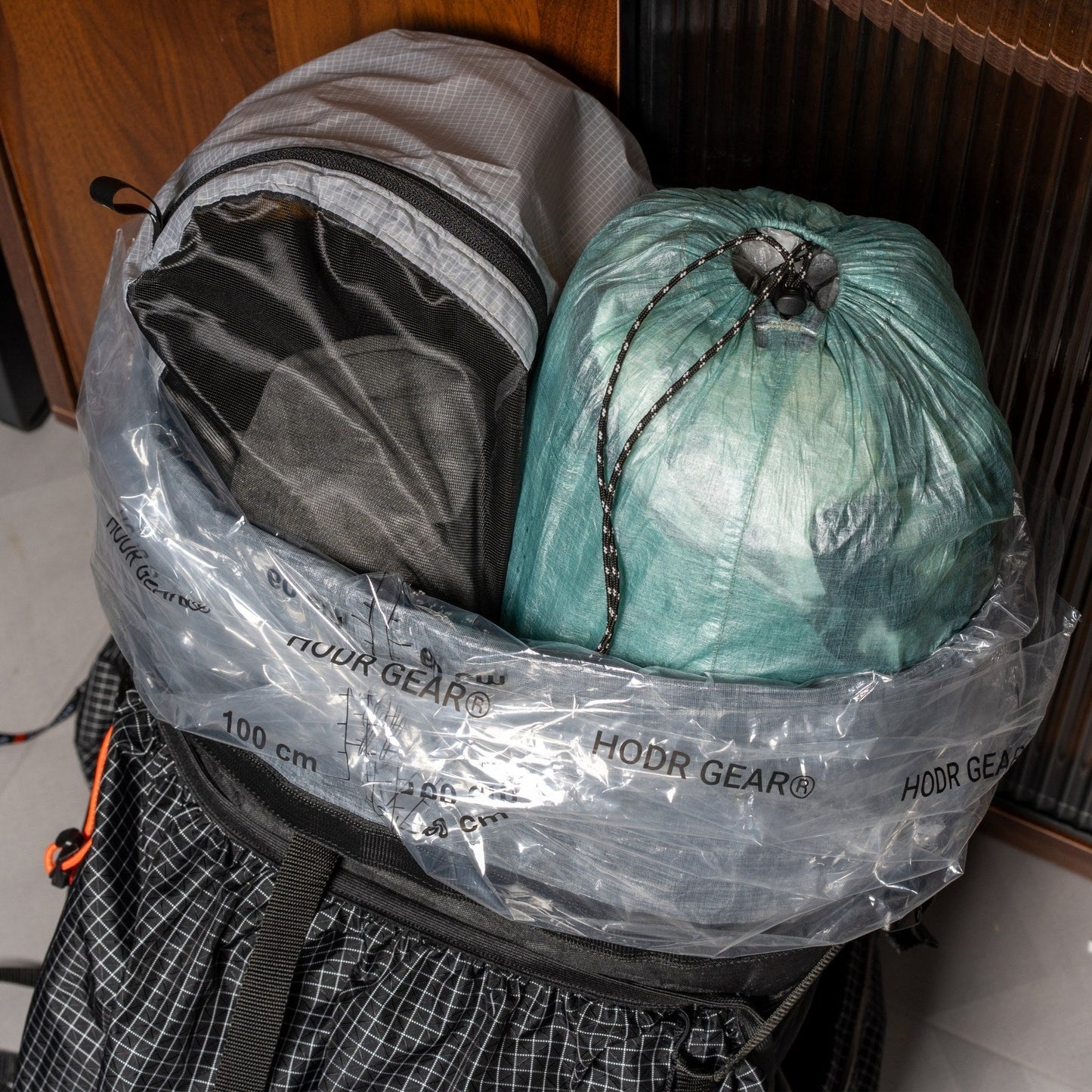 HODR Polycro Pack Liner outdoor use