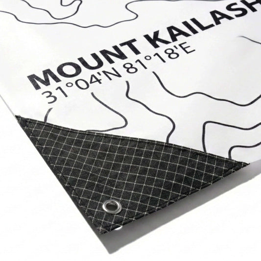 HODRGEAR PapaerLite™️ Vestibule Mat - Tyvek ultralight mat with Mount Kailash details