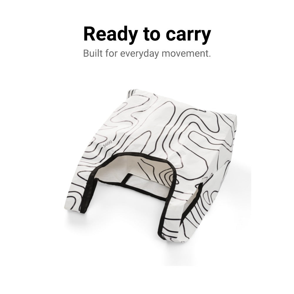 PAPERLITE Drift Tote ready to carry small gear