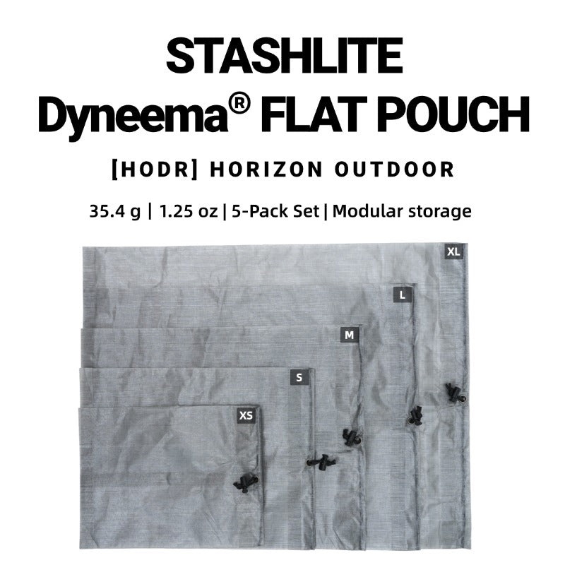 STASHLITE Dyneema flat pouch modular DCF storage set