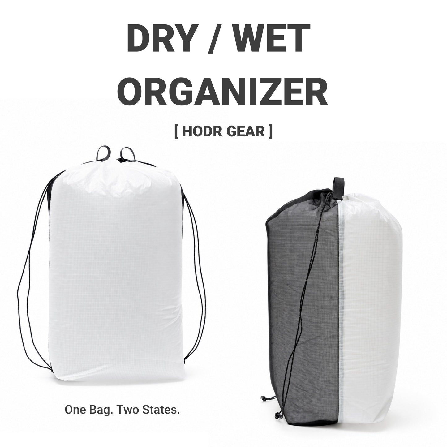 HODR Dry/Wet Organizer in black and white