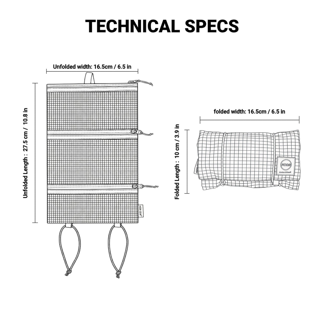Toiletries Bag, Gridstop, 35g