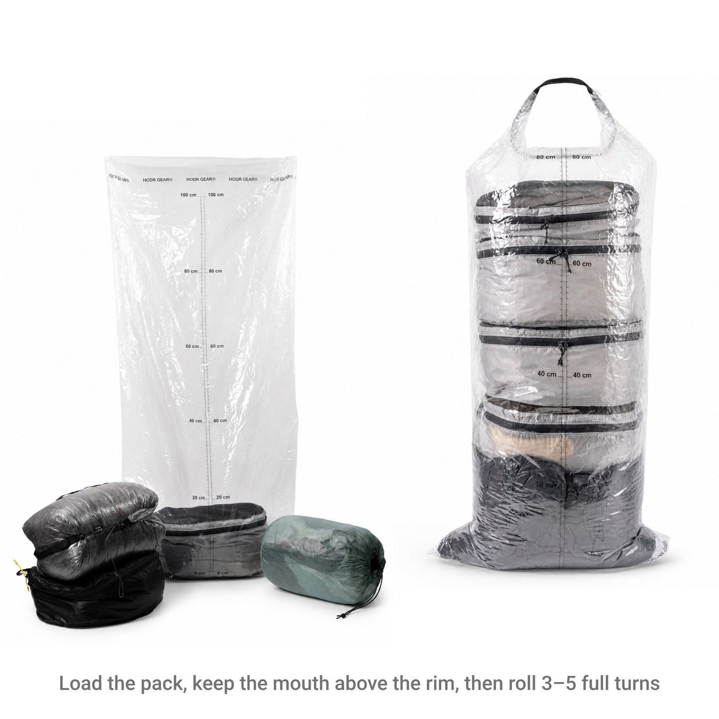 HODR Polycro Pack Liner 2.0 dimensions