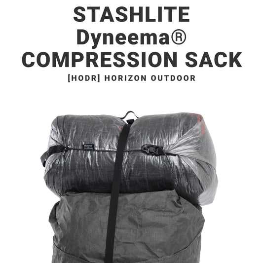 STASHLITE Dyneema compression sack by HODR Gear, ultralight outdoor storage