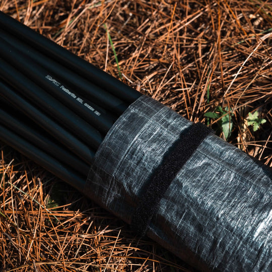 HODRGEAR StashLite pole bag holding DAC Featherlite NSL tent poles