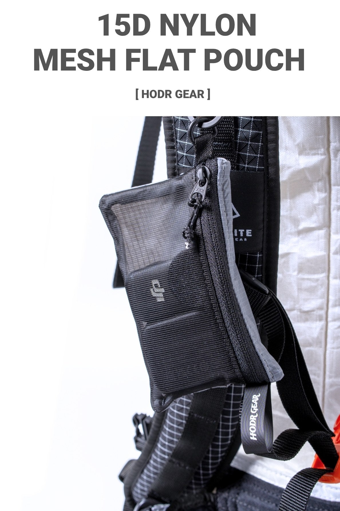 HODR Mesh Flat Pouch pack use