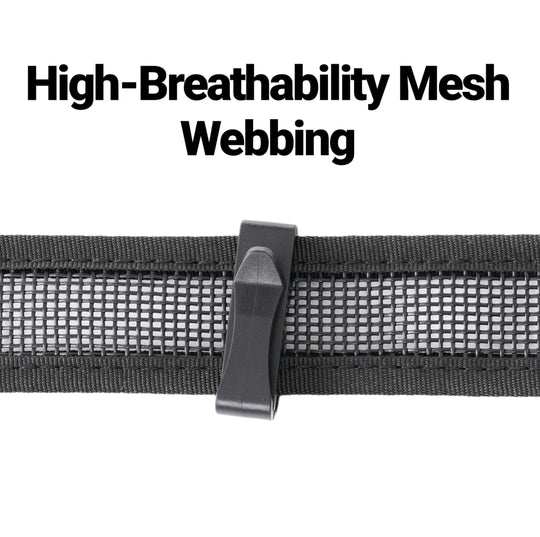 HODRGEAR tactical belt high-breathability mesh webbing, 44g FIDLOCK® fastener