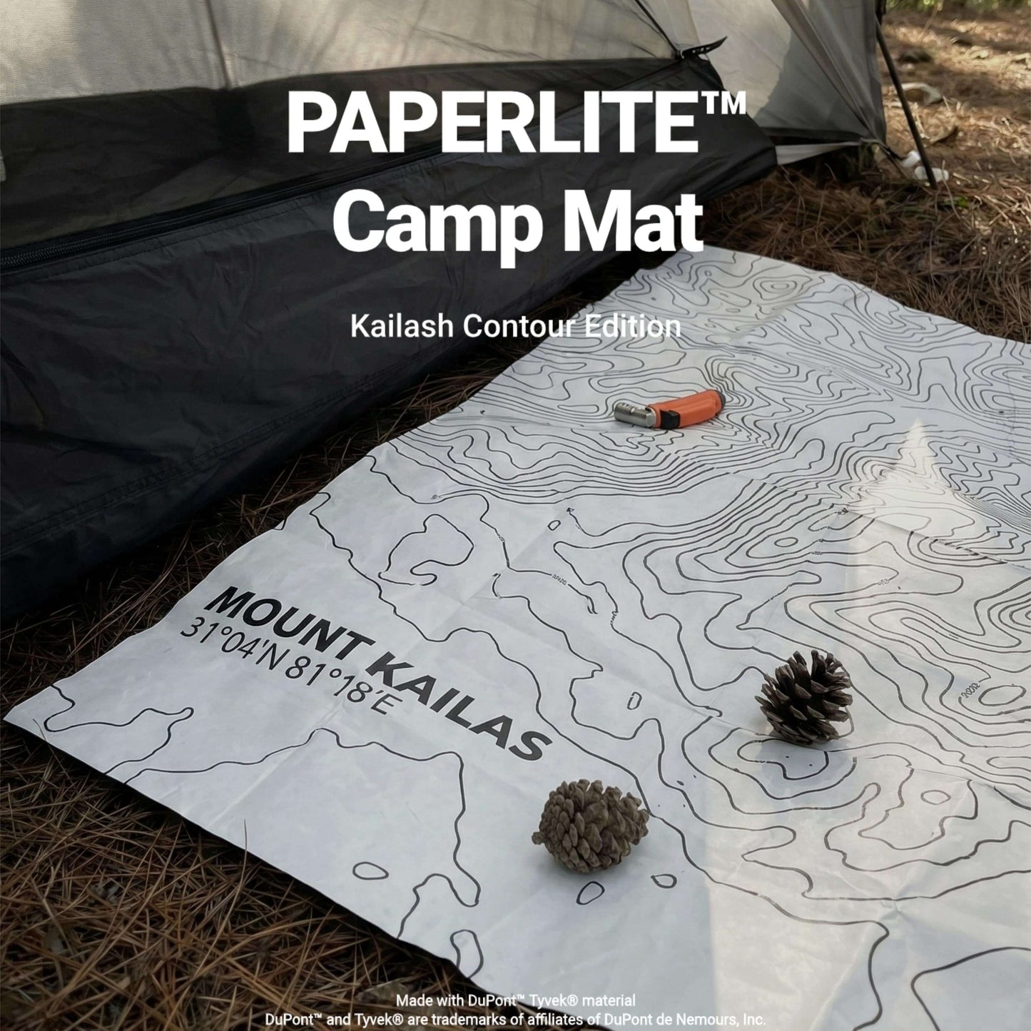 HODRGEAR PaperLite Tyvek Kailash Contour vestibule mat in camp scene