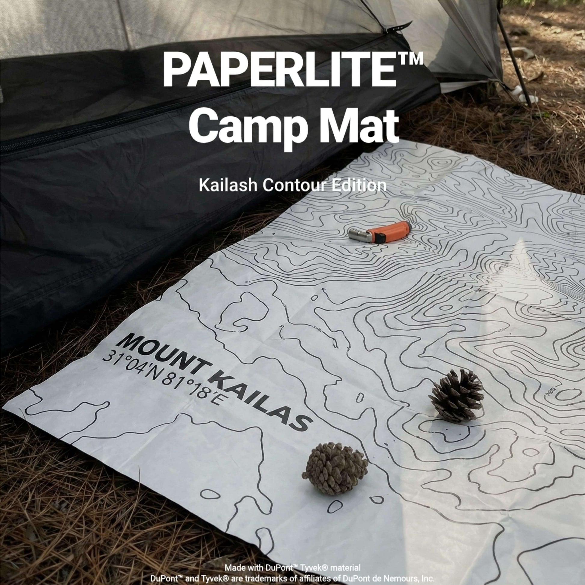 HODRGEAR PaperLite Tyvek Kailash Contour vestibule mat in camp scene