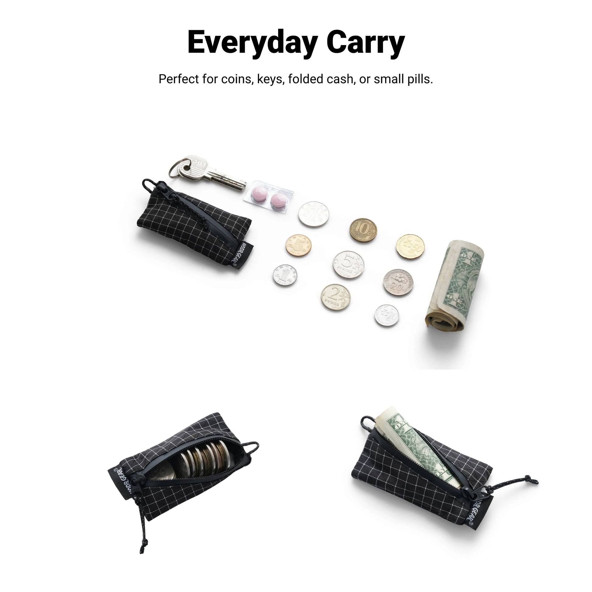 HODR Trail Coin Pouch compact carry example