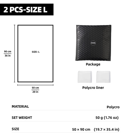 HODR Polycro Pack Liner 50x90cm 2-pack ultralight hiking gear