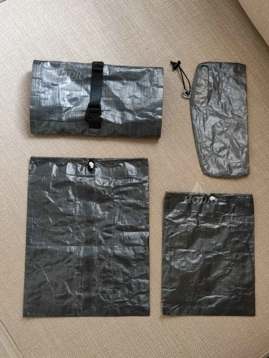 DCF peg sack size comparison for tent stakes