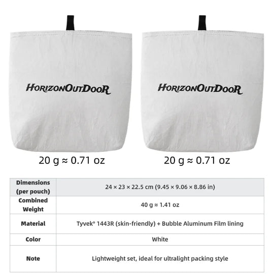 Insulated Pouch, Tyvek®️, 20g