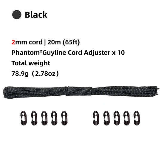 Guyline Cord Adjuster, Duraflex Phantom