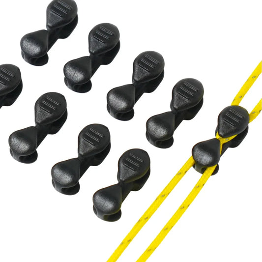 HODRGEAR ultralight Duraflex guyline cord adjusters with yellow cord