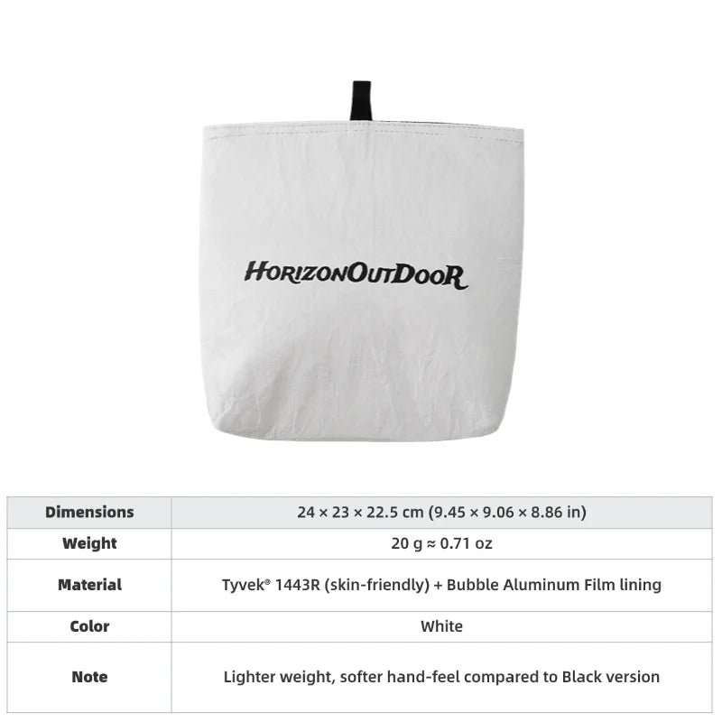 Single insulated pouch, Tyvek material, 20g, HODRGEAR