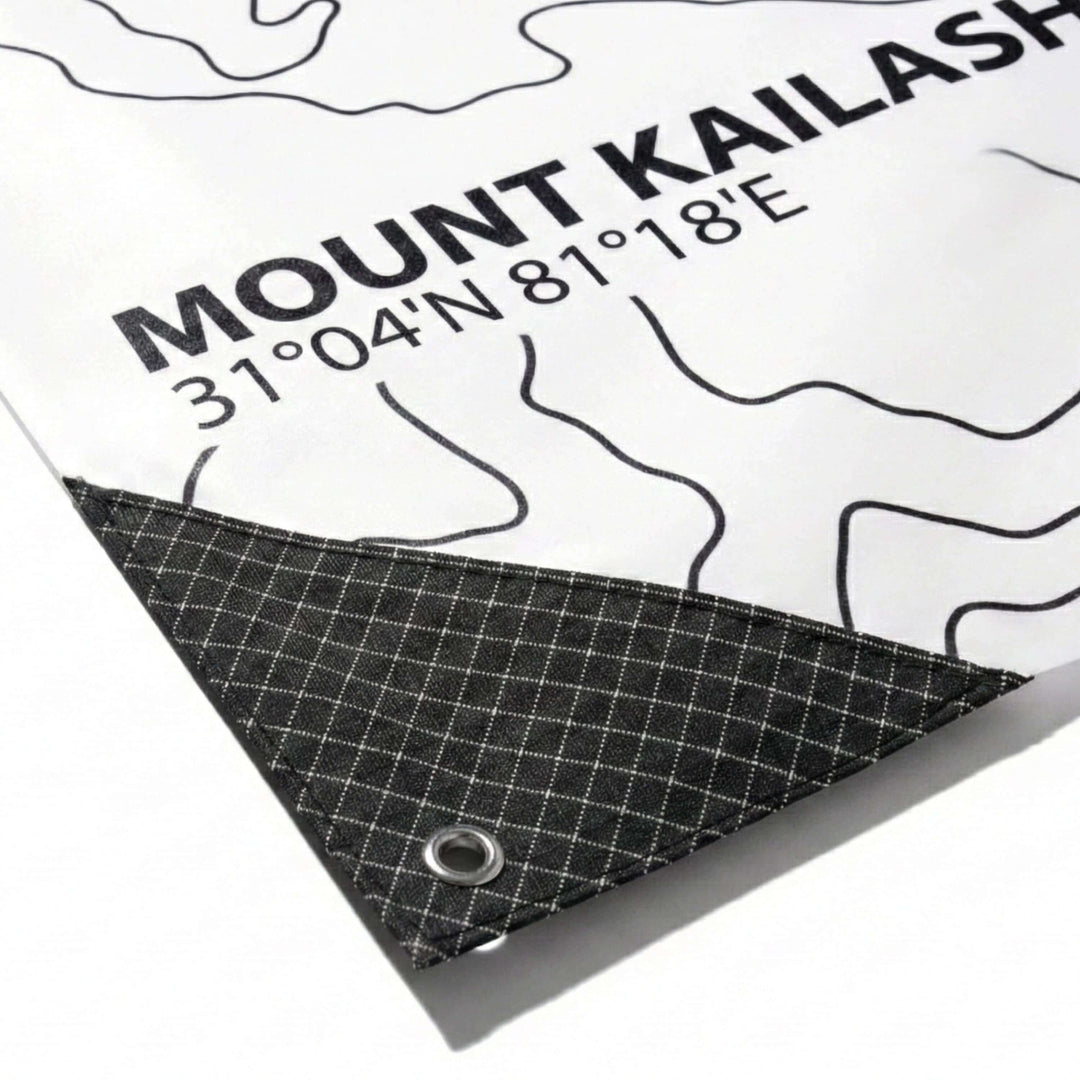 HODRGEAR PapaerLite™️ Vestibule Mat - Tyvek ultralight mat with Mount Kailash details